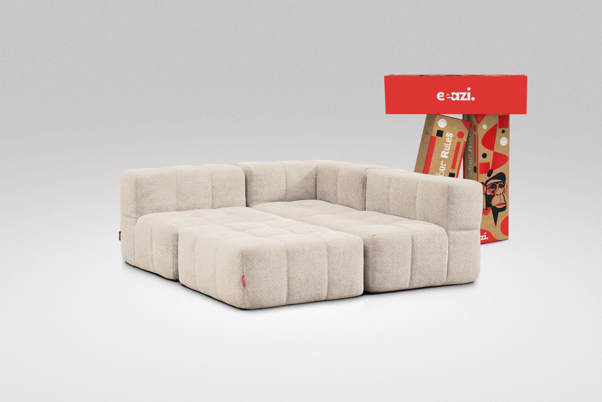 4-Piece Modular Sofa – Beige