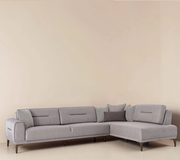 Seul L Form Sleeper Schnittsofa Palma Grey