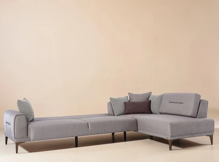 Seul L Form Sleeper Schnittsofa Palma Grey