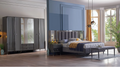 SCHLAFZIMMER SET PN GRAVITA 6 KPL.GRD. PRADA GRI/TEKSTIL DEs