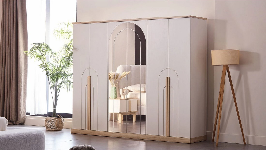 Schlafzimmer-Set / PN BOHEEMS 6-teilig Palermo KRK.B/Army Walnuss