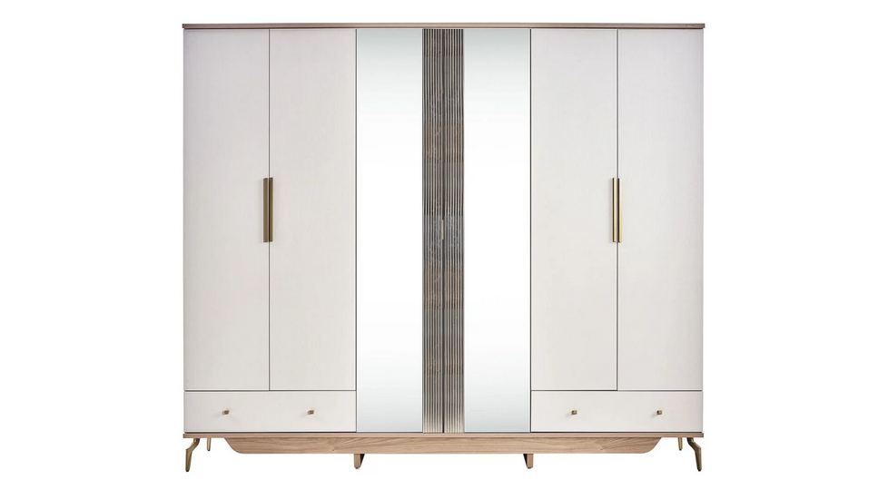 Schlafzimmer-Set / PN MONTELLA 6-teilig. MONTELLA Sandbeige / MONTELLA Eiche